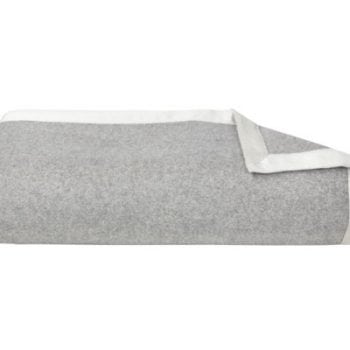 Nymphe Cashmere Coverlet-Silver