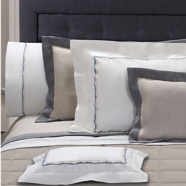 Arno Embroidery Bedding Collection by Dea Linens
